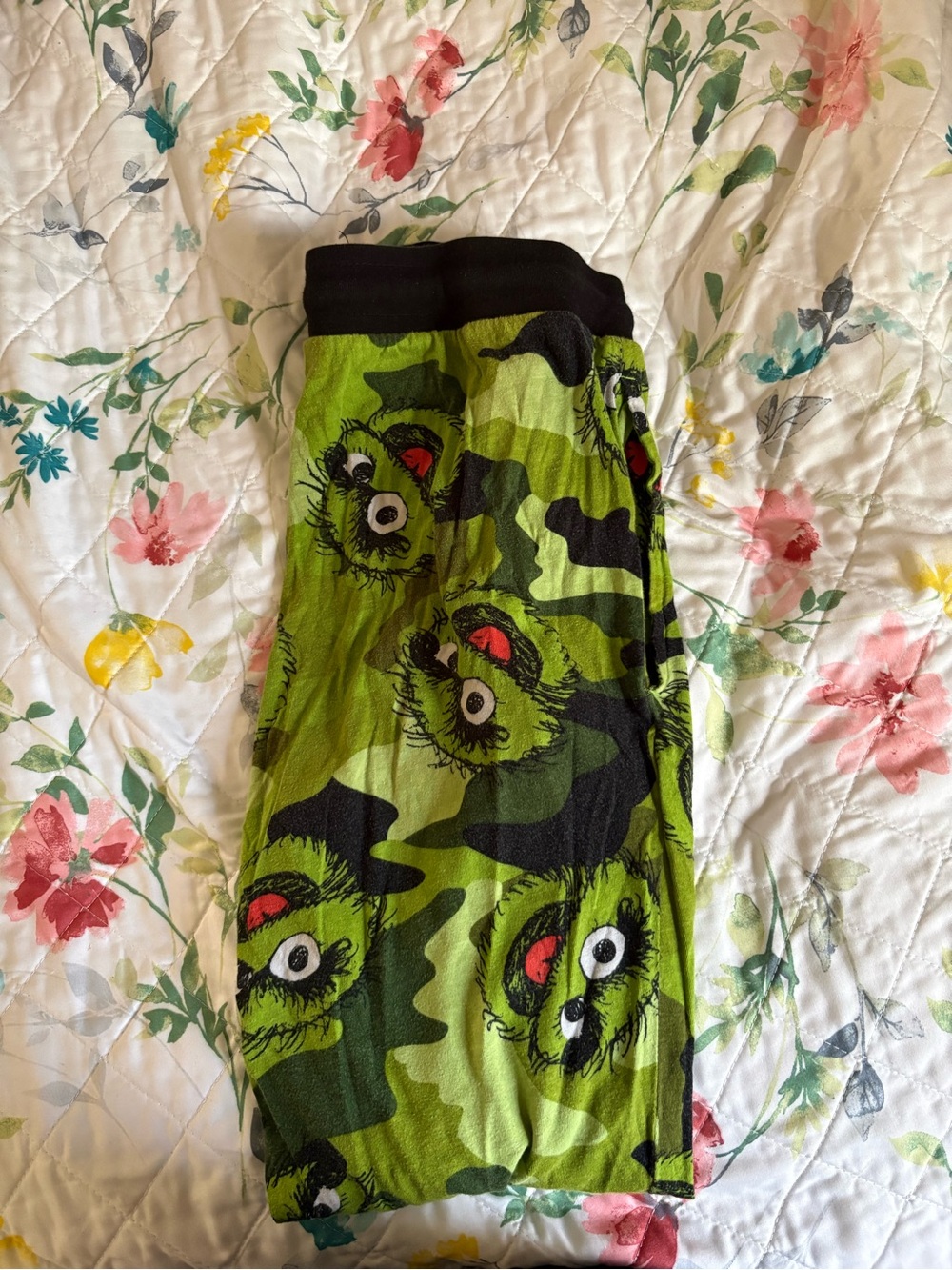 Green Oscar the Grouch Woman Lounge Pants with Character Print